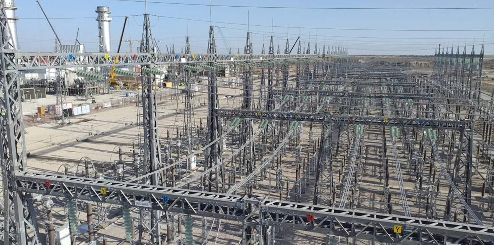 Irak Samawa 750 MW Kombine Çevrim Santrali 132 kV AIS ve 400 kV GIS Şalt Sahası