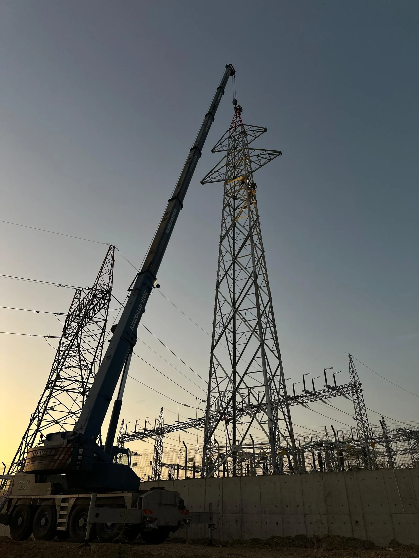 YEKA RES 3 Yozgat enerji iletim hattı saha çalışması — iş güvenliği